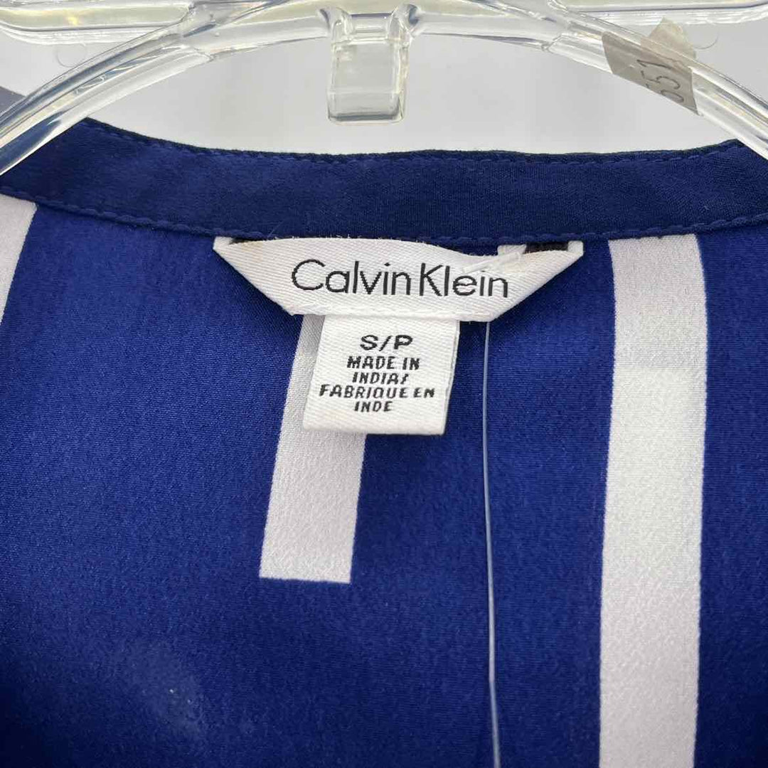 Size S Calvin Klein Blue Print Shirt