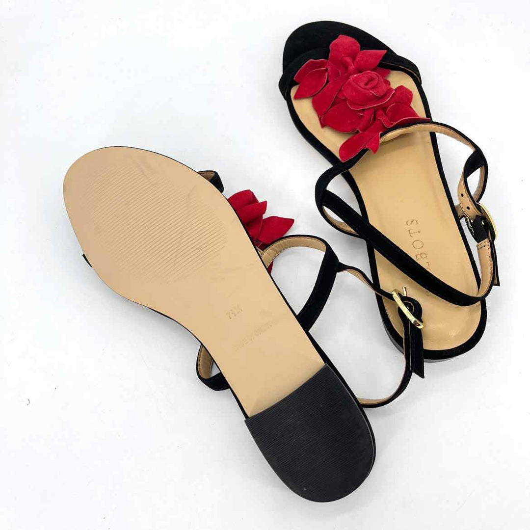 Shoe Size 7.5 Talbots Black Suede Sandals