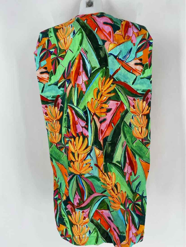 Size XL FARM RIO Multi-Color Cotton Dress
