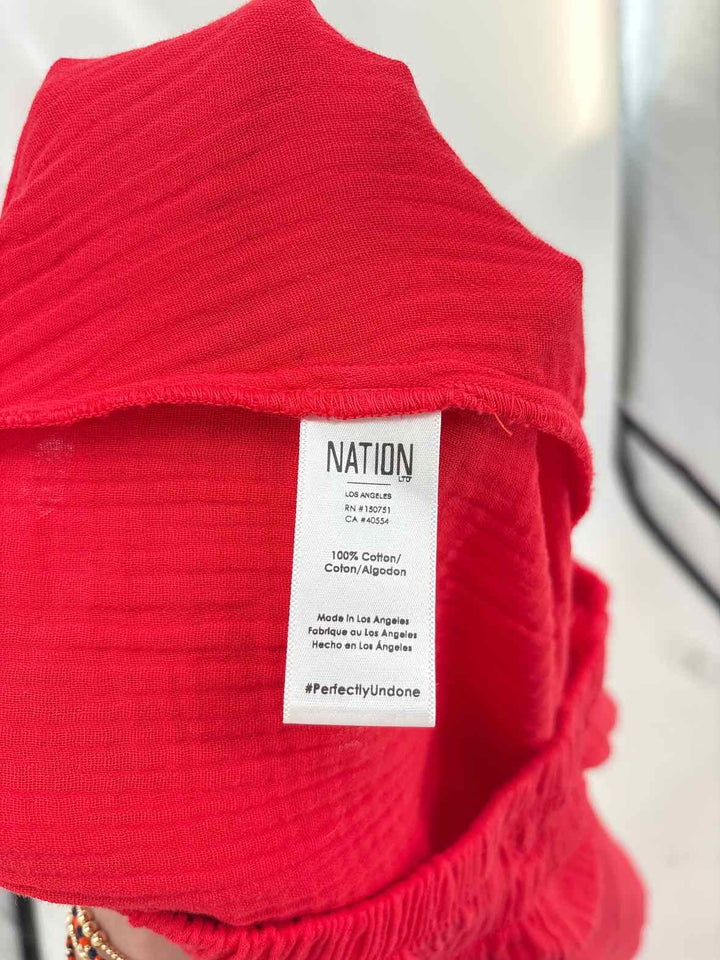 Size M NATION Red Skirt