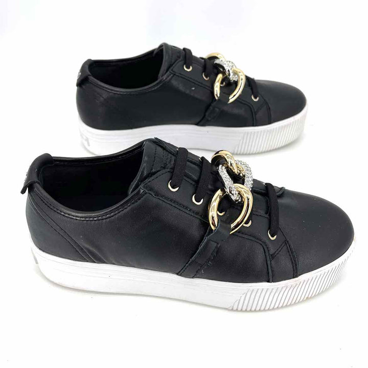 Shoe Size 8 KARL LAGERFELD Black Leather Sneakers