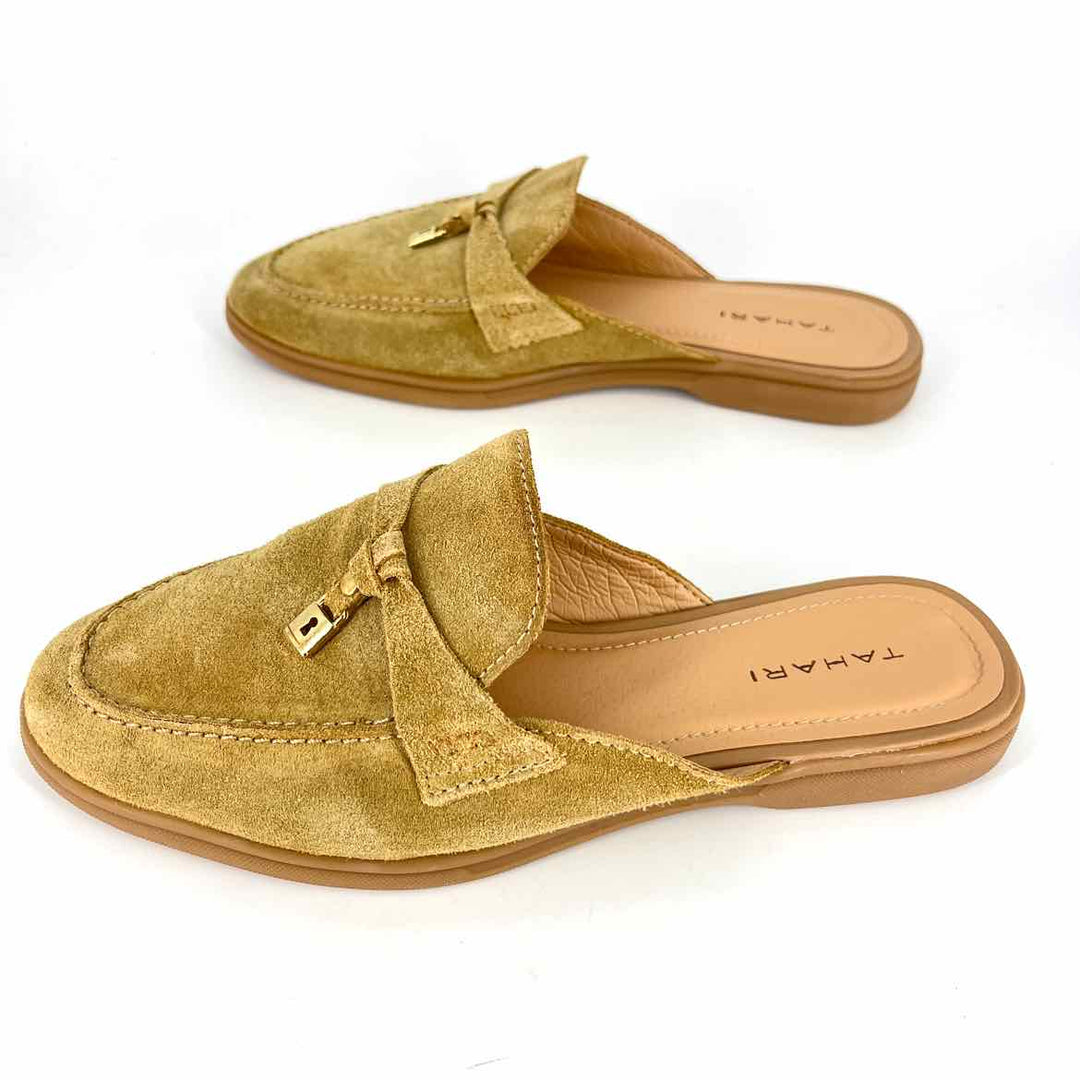 Shoe Size 10 TAHARI Tan Suede Loafers