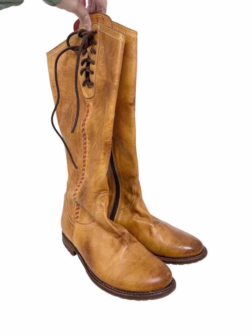 Shoe Size 8 Bed Stu Tan Leather Boots