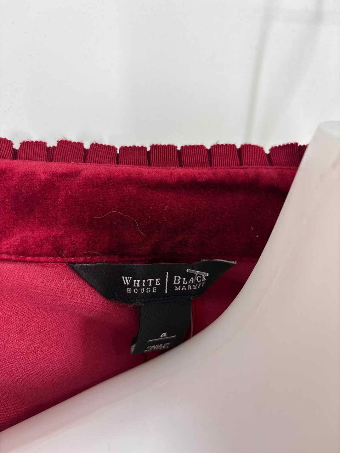 Size 4 White House Black Market Burgundy Jacket