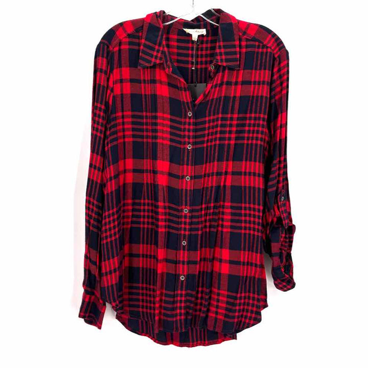 Size L Jane & Delaney Red Print Shirt