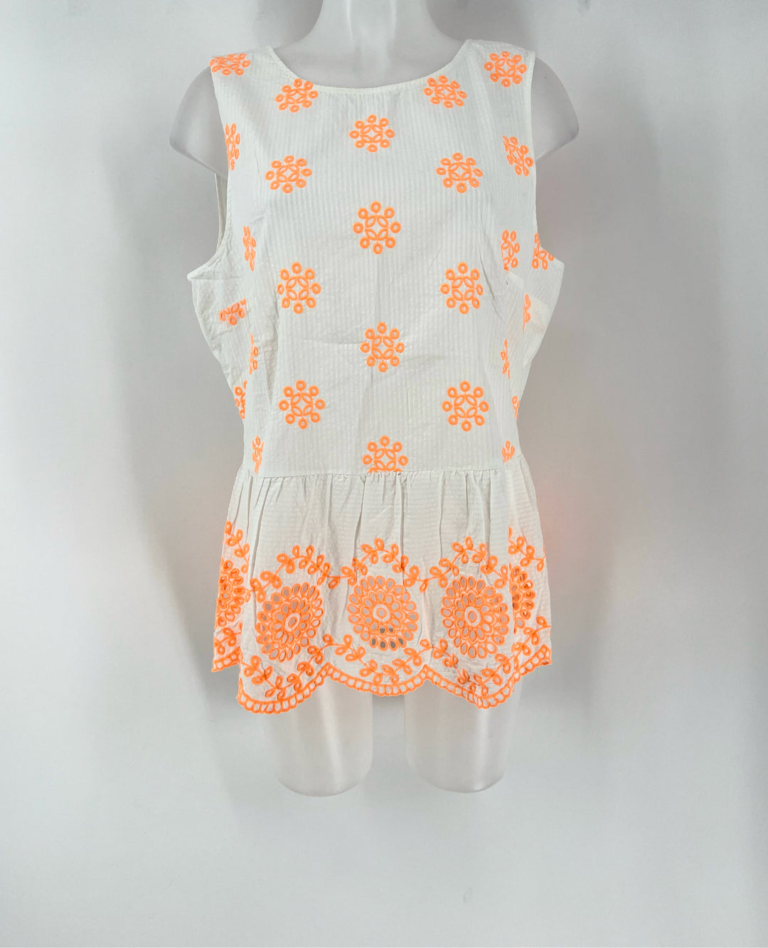 Size L Lilly Pulitzer White Print Shirt