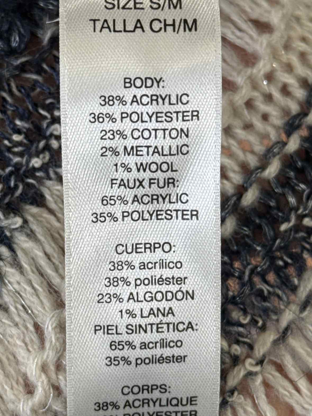 Size S/M Chico's Blue Sweater