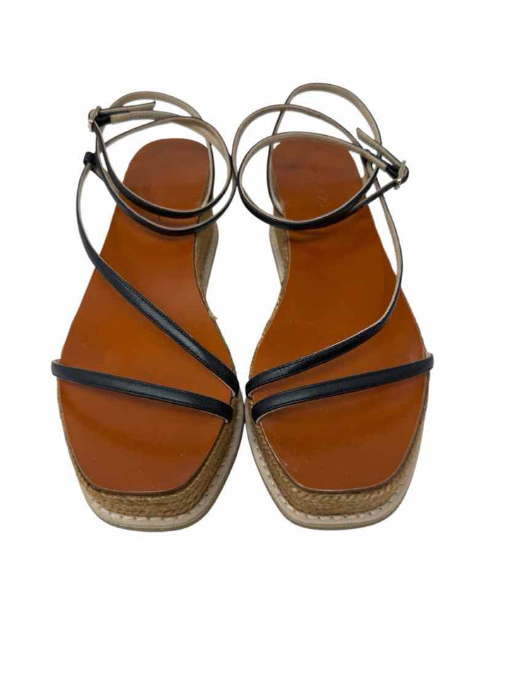 Shoe Size 40 JIMMY CHOO Black Leather Luxury - Sandals