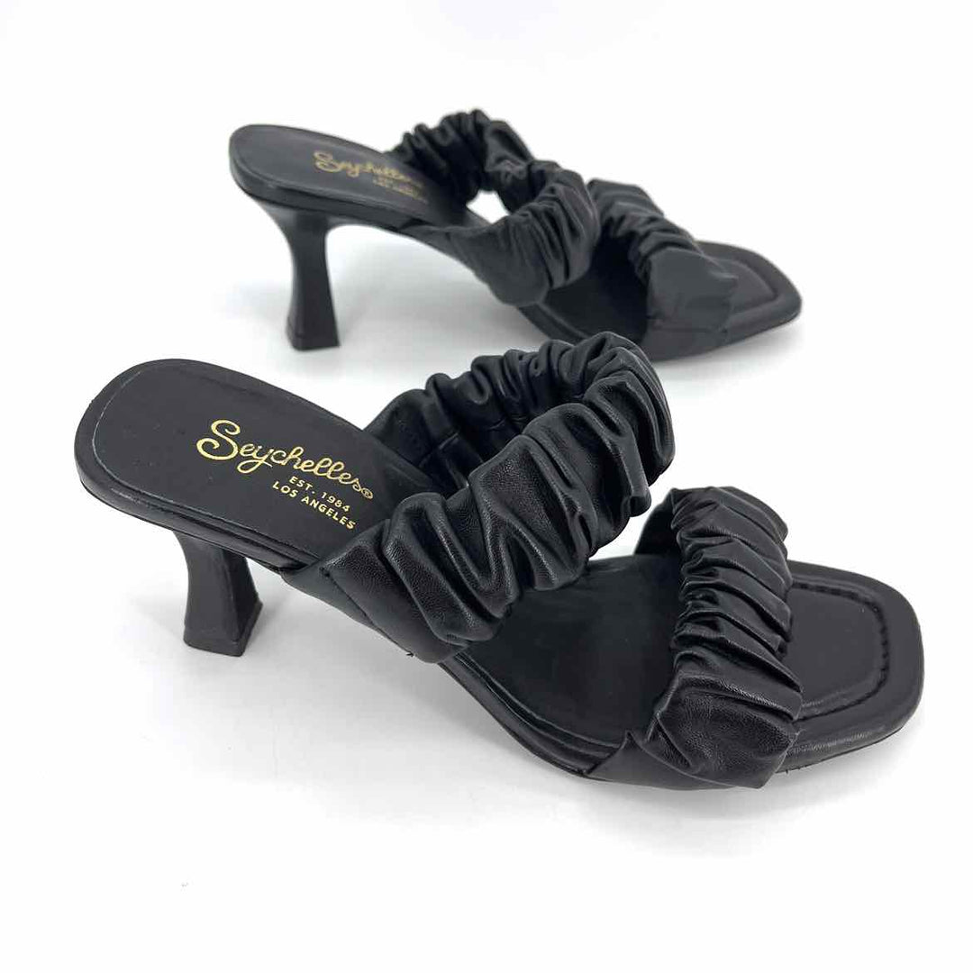 Shoe Size 9 SEYCHELLES Black Leather Sandals