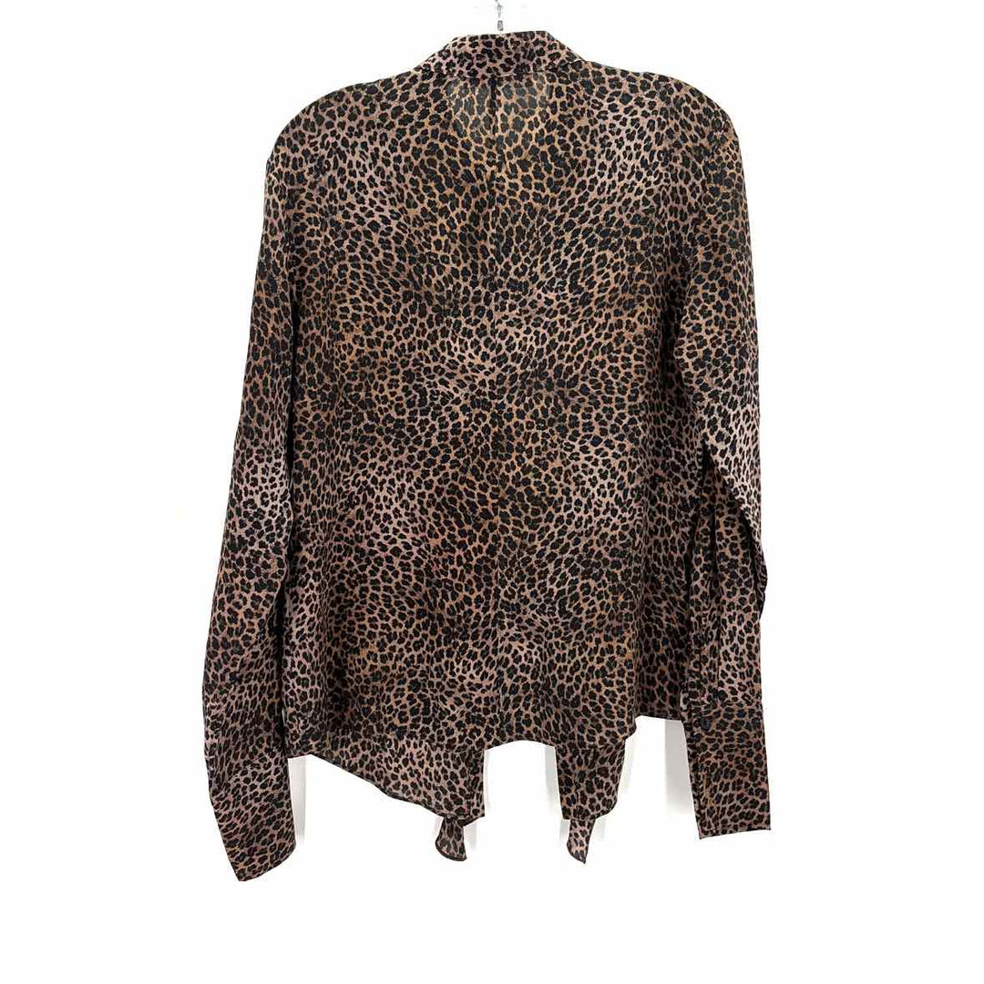 Size M FRAME Brown Print Shirt