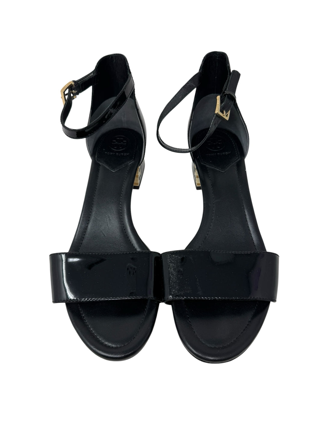 Shoe Size 10 Tory Burch Black PATENT Sandals