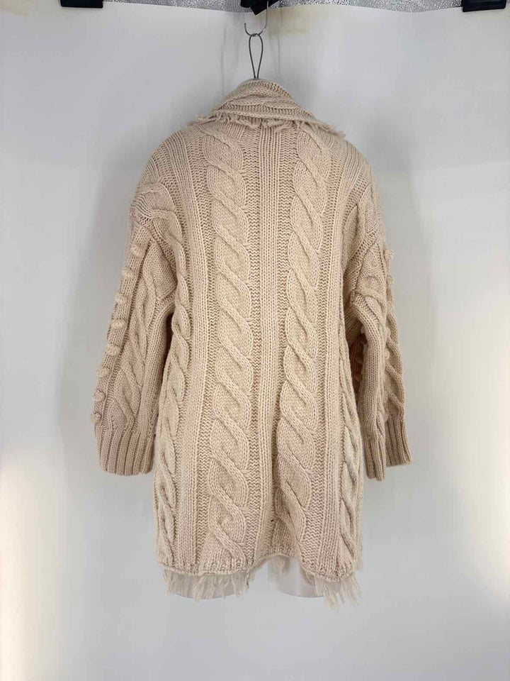 Size XS FARM RIO Ivory Knit Cardigan