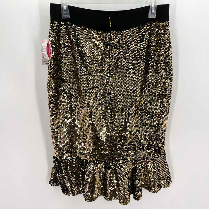 Size M Gold Sequined Skirt