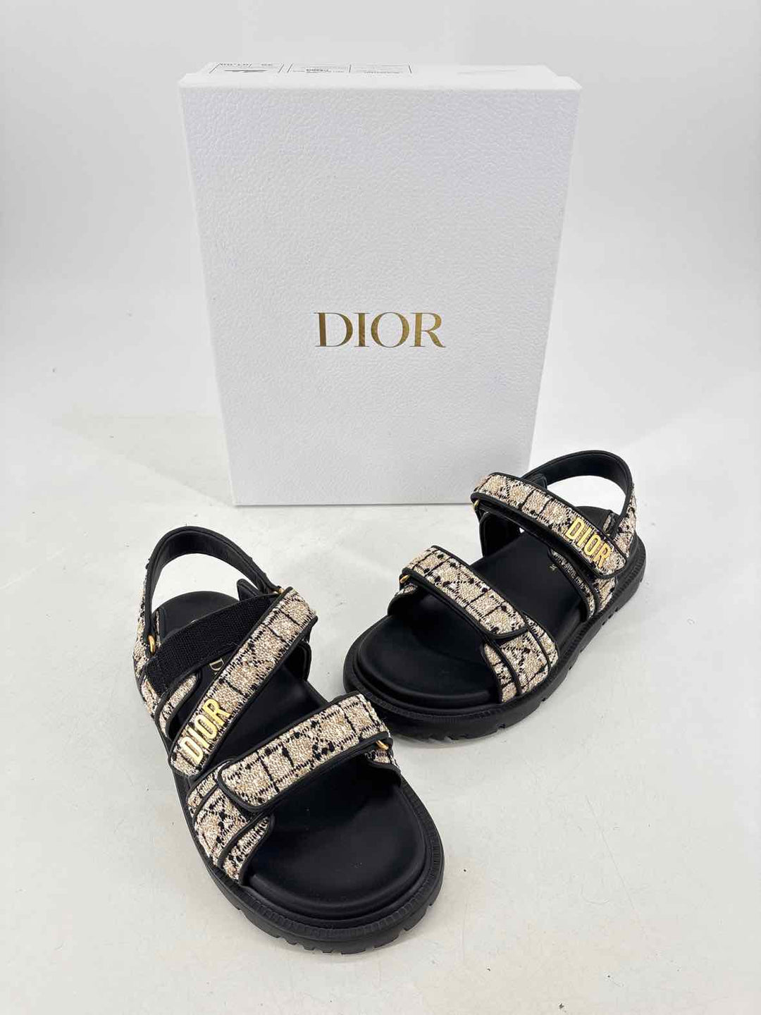 Shoe Size 38 CHRISTIAN DIOR Black Luxury - Sandals