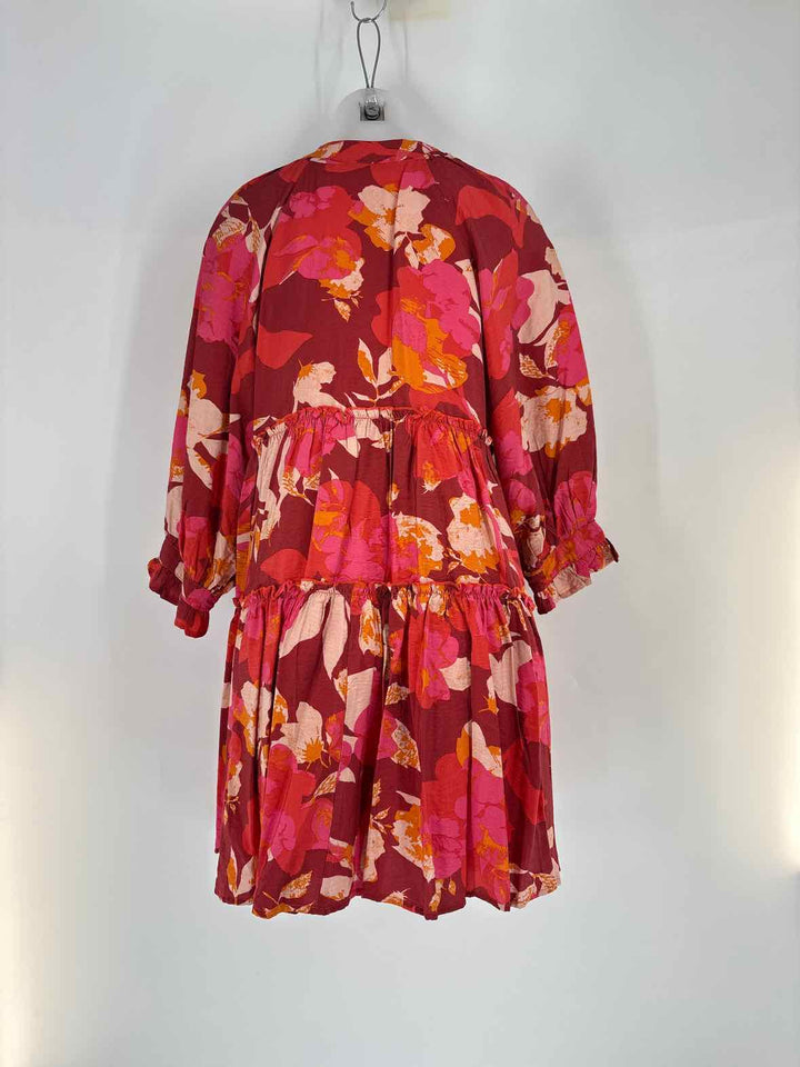 Size M FABRIK Red Print Dress