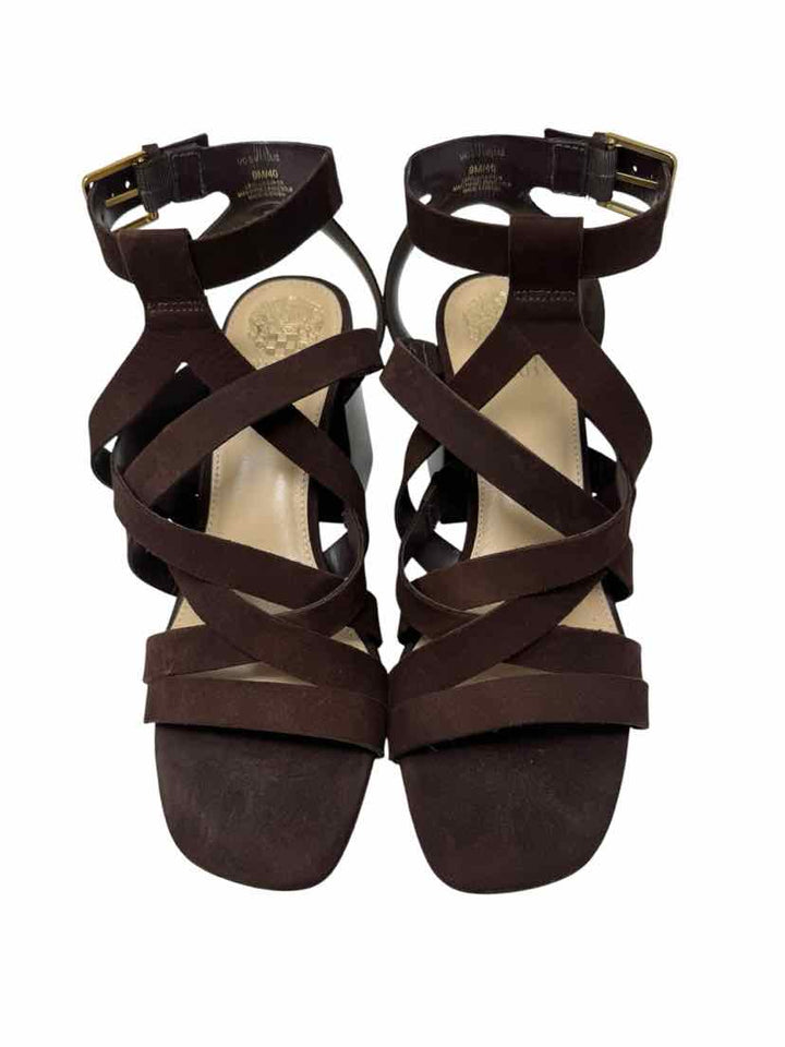 Shoe Size 9 Vince Camuto Brown Suede Sandals