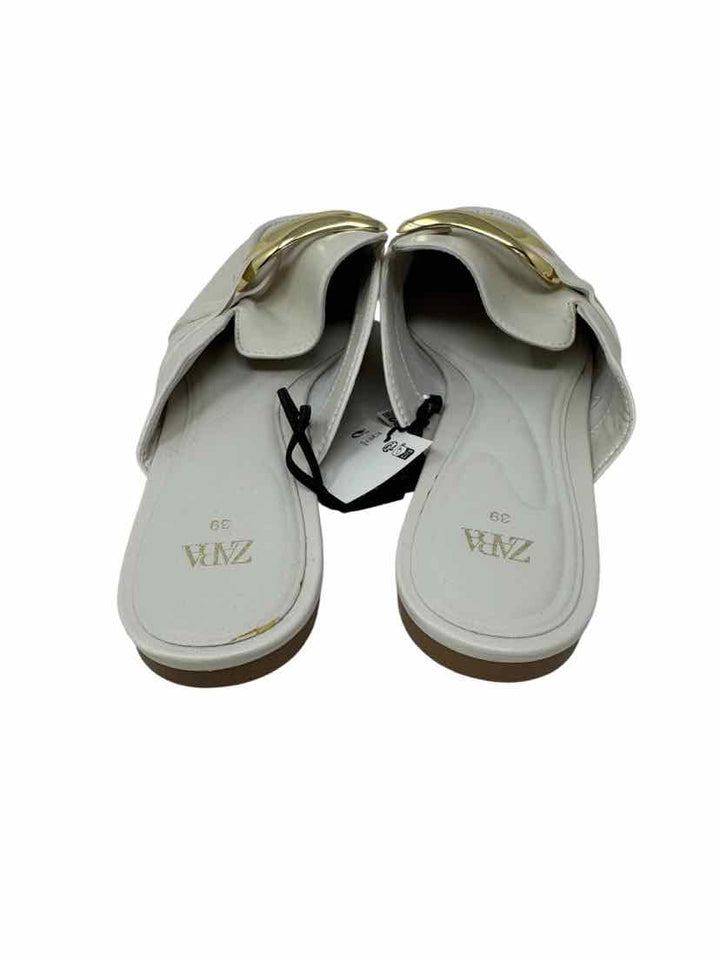 Shoe Size 39 ZARA Cream Mules