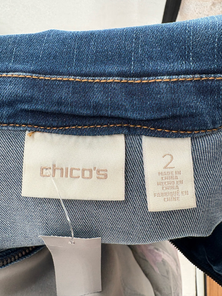 Size L Chico's Denim Jacket