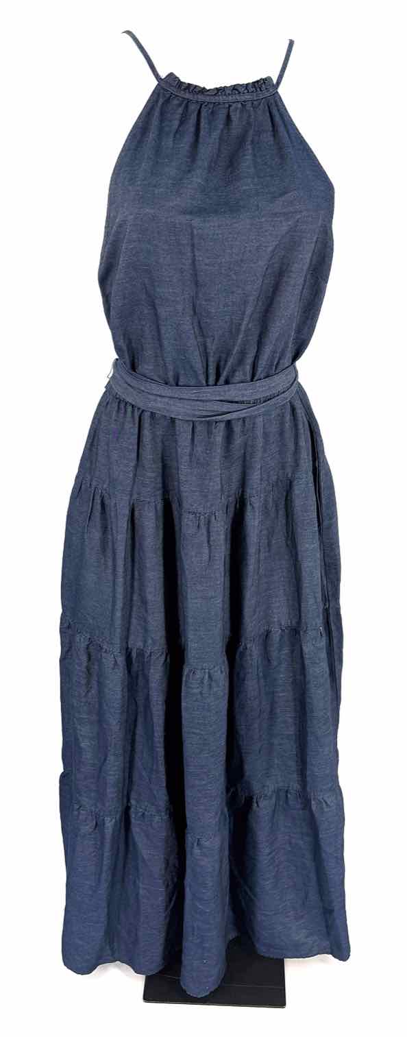 Size 8 NY & CO Navy Chambray Dress