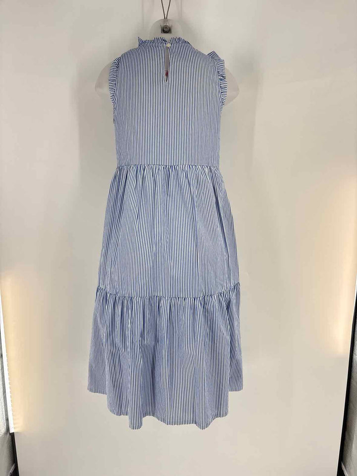 Size 2 J Crew Blue Print Dress
