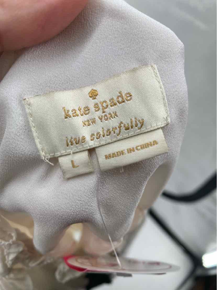 Size L Kate Spade Cream Shirt