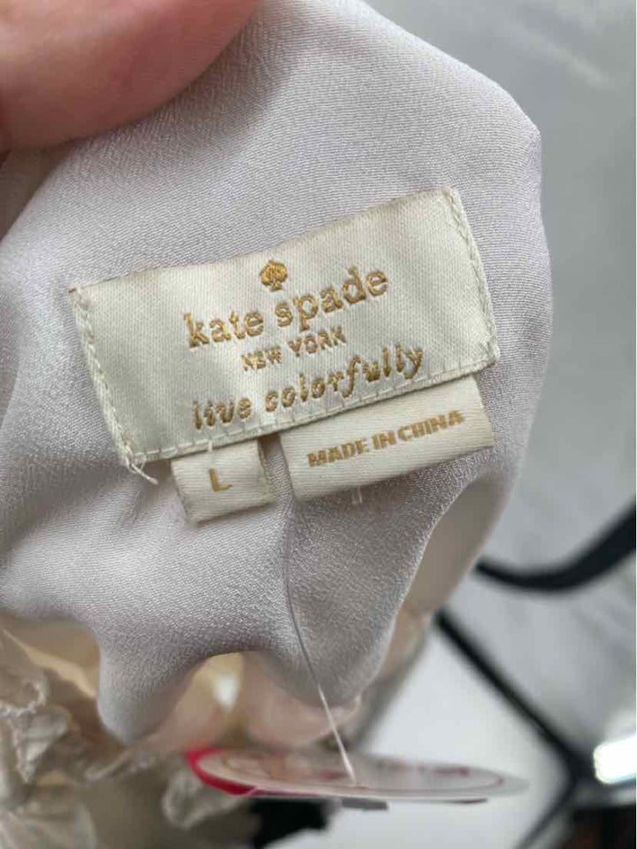 Size L Kate Spade Cream Shirt