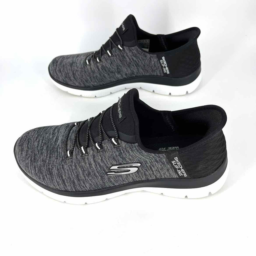 Shoe Size 9 Sketchers Charcoal Knit Sneakers