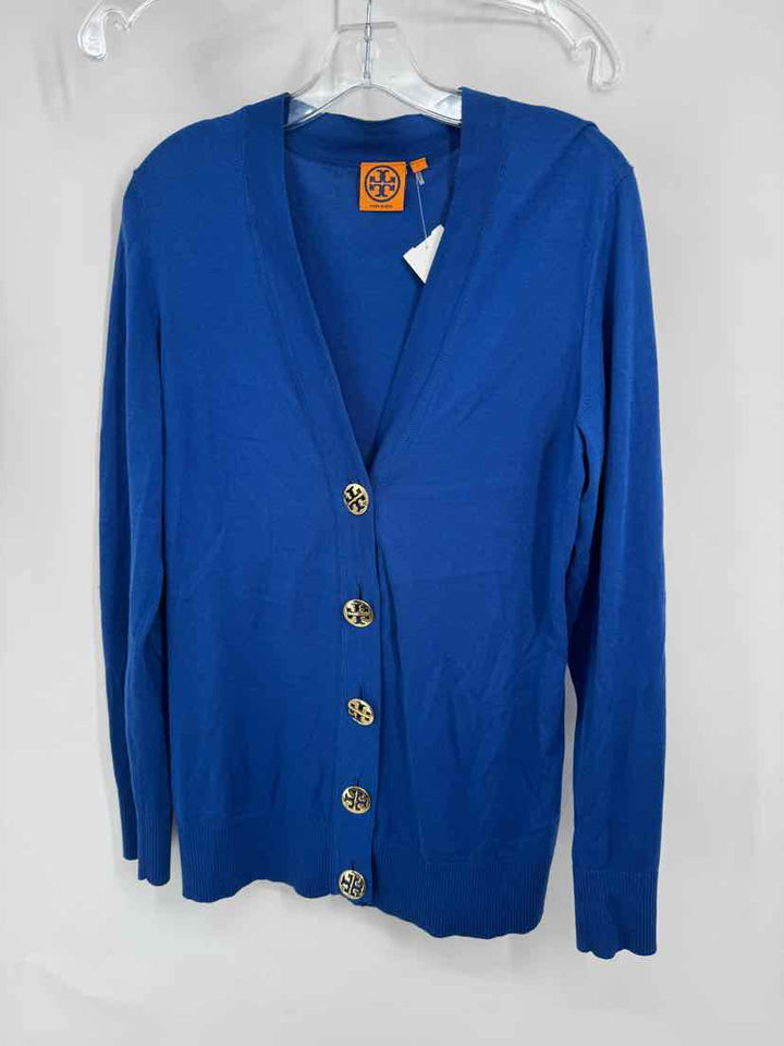 Size L Tory Burch Blue Shirt