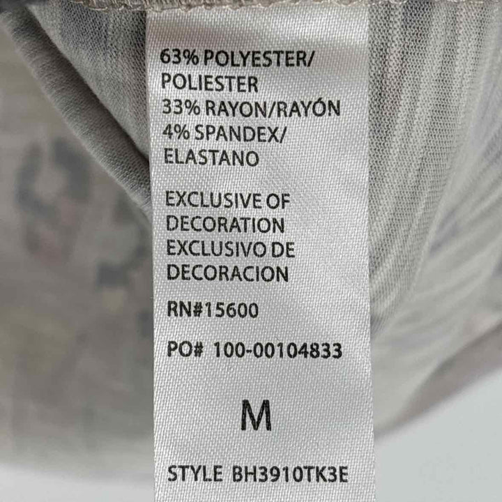 Size M DEMOCRACY gray print Shirt