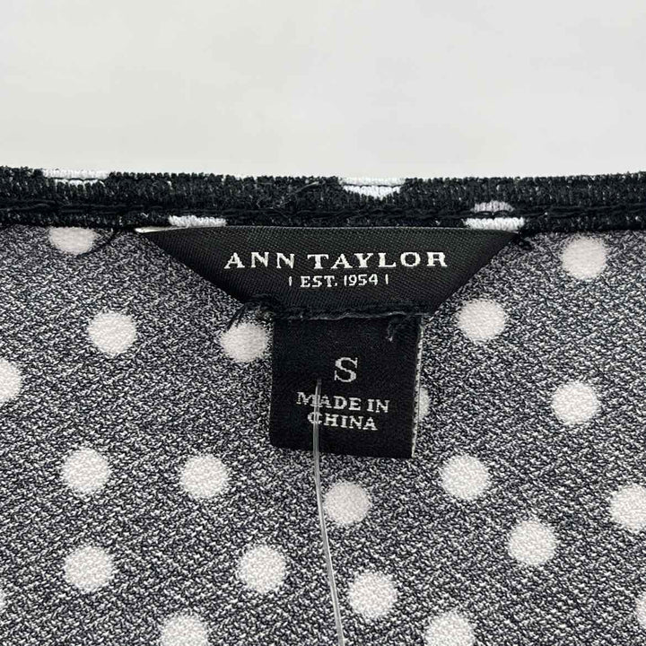 Size S ANN MASHBURN Black/White Shirt
