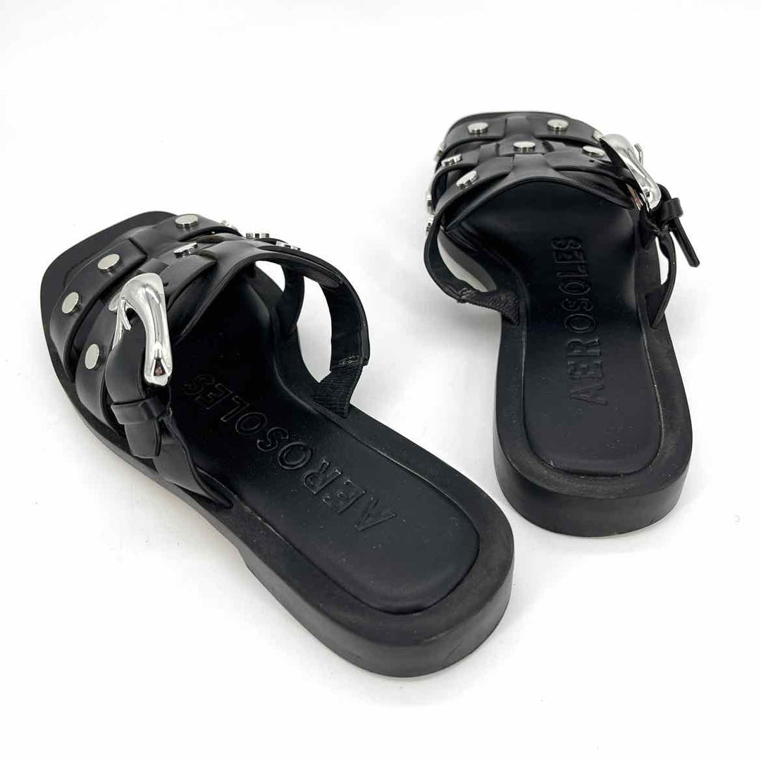 Shoe Size 6 AEROSOLES Black Sandals