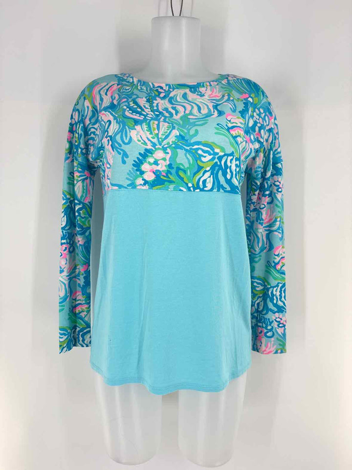 Size XS Lilly Pulitzer Teal Shirt