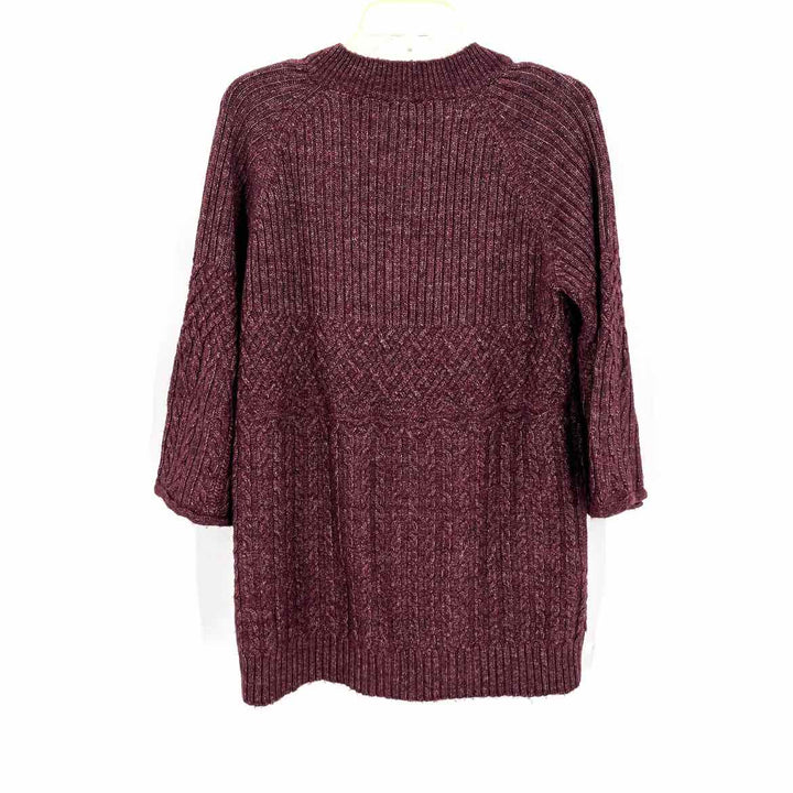 Size M CABI Burgundy Knit Sweater