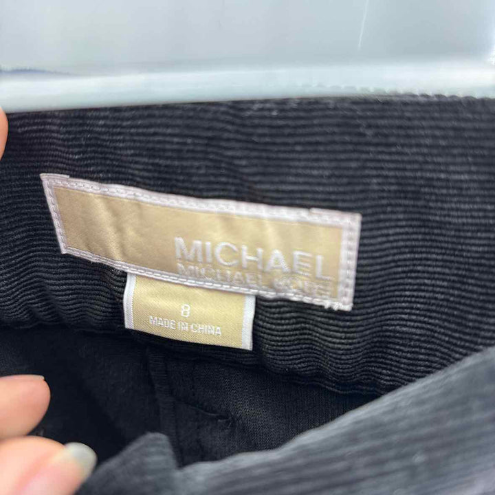 Size 8 Michael Kors Black Corduroy Pants