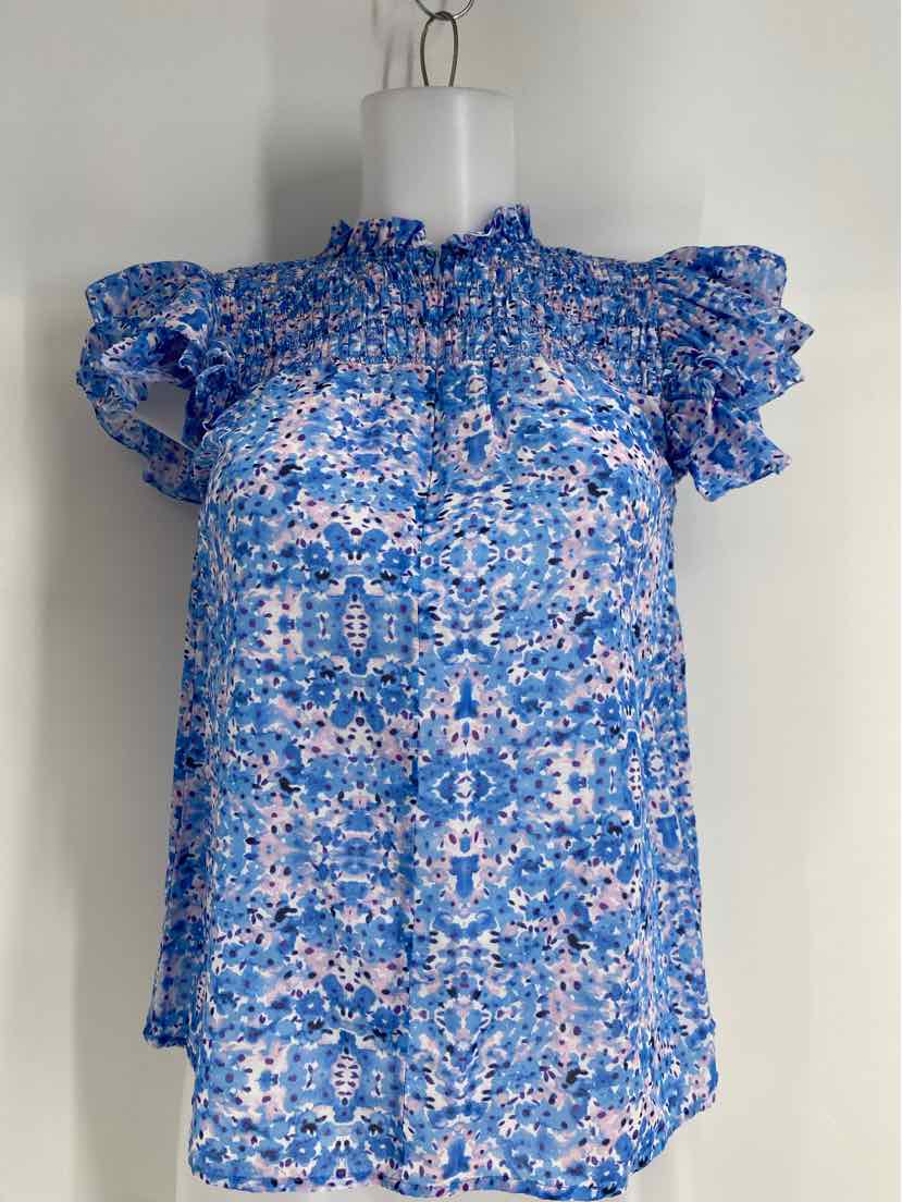 Size XS Blue Print Shirt