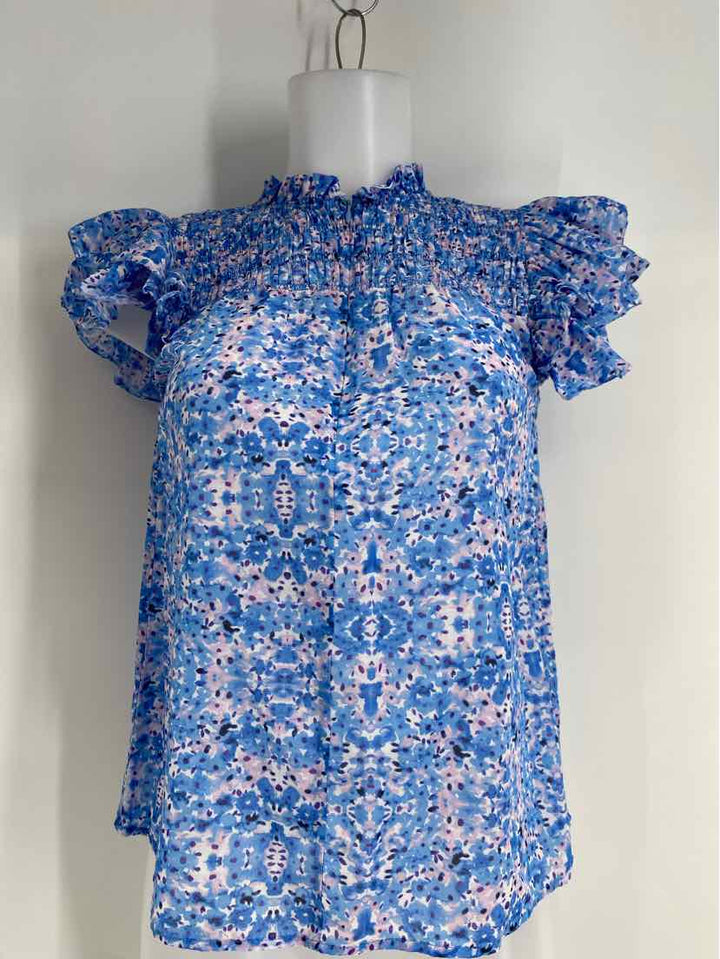 Size XS Blue Print Shirt