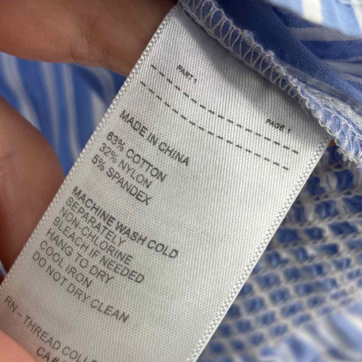 Size M LAUNDRY Blue Print Shirt