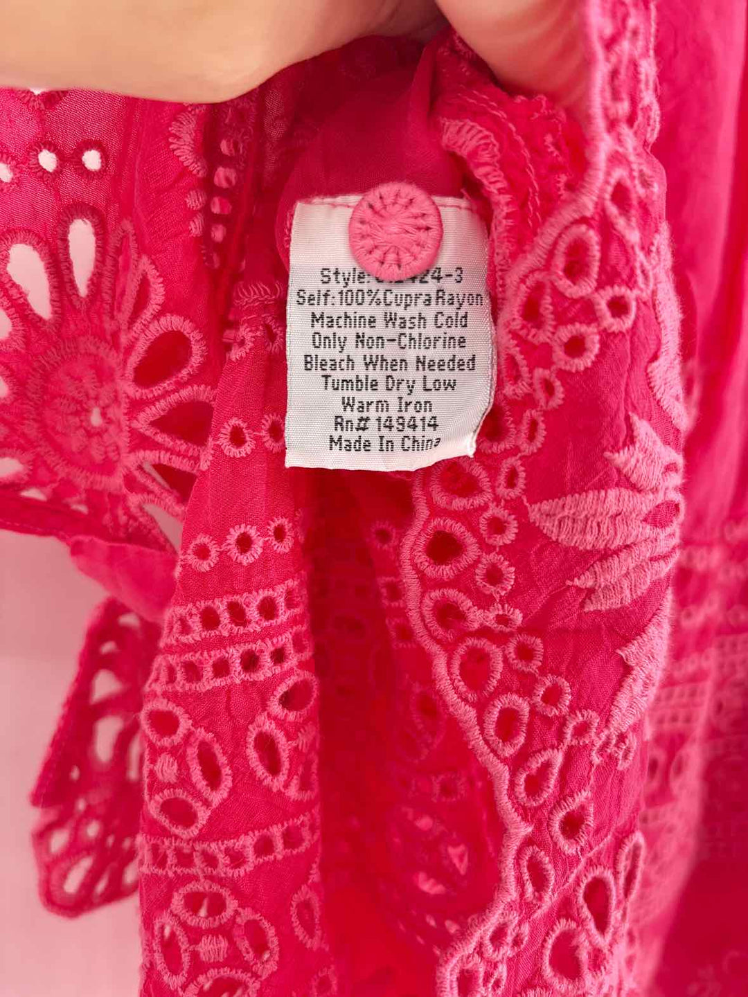 Size XL Johnny Was Pink Shirt