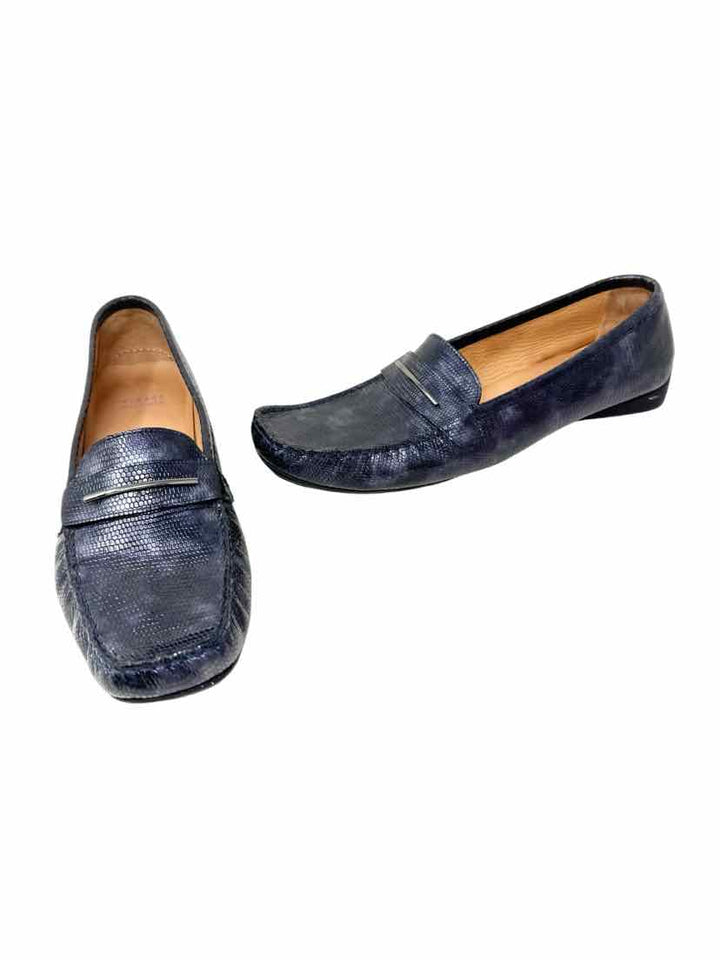 Shoe Size 11 Stuart Weitzman Navy Flats