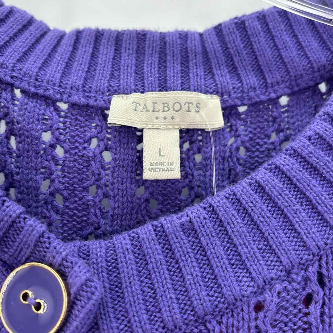Size L Talbots Purple Sweater