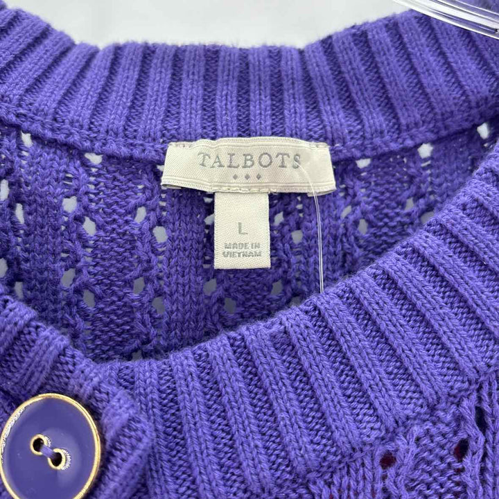 Size L Talbots Purple Sweater