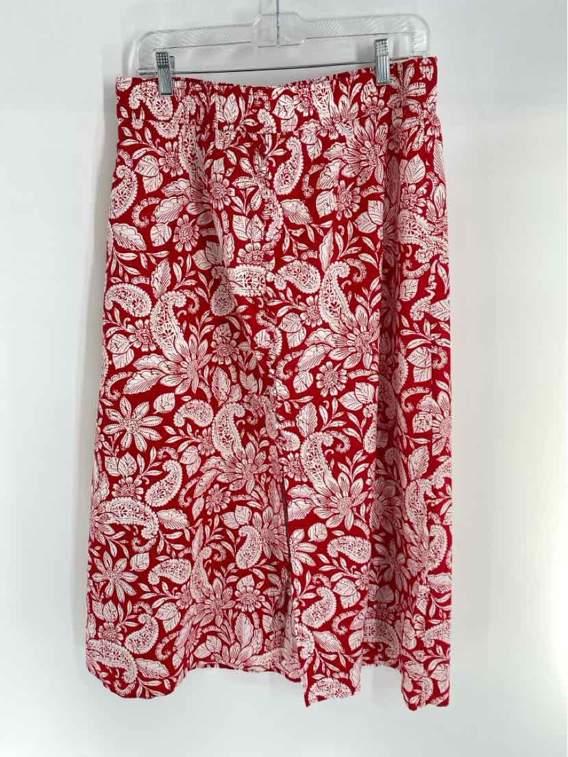 Size L Ann Taylor Red Skirt
