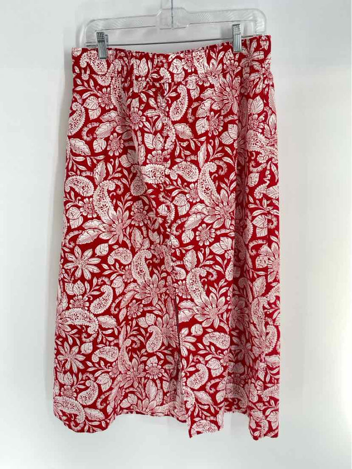 Size L Ann Taylor Red Skirt