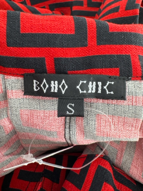 Size S BOHO CHIC Red Shirt