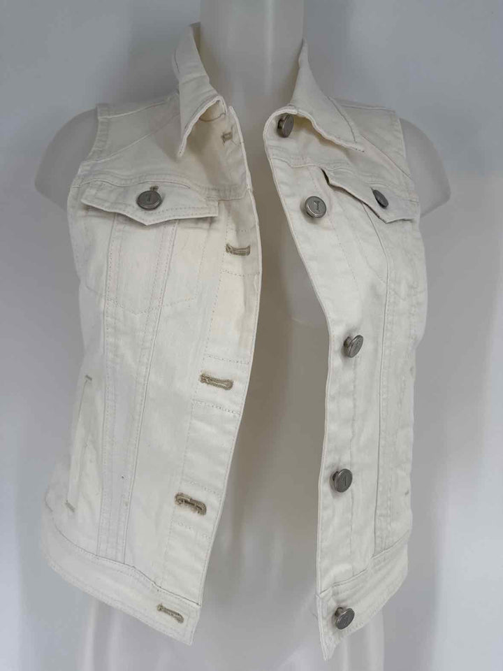Size S Pilcro & the Letterpress White Vest