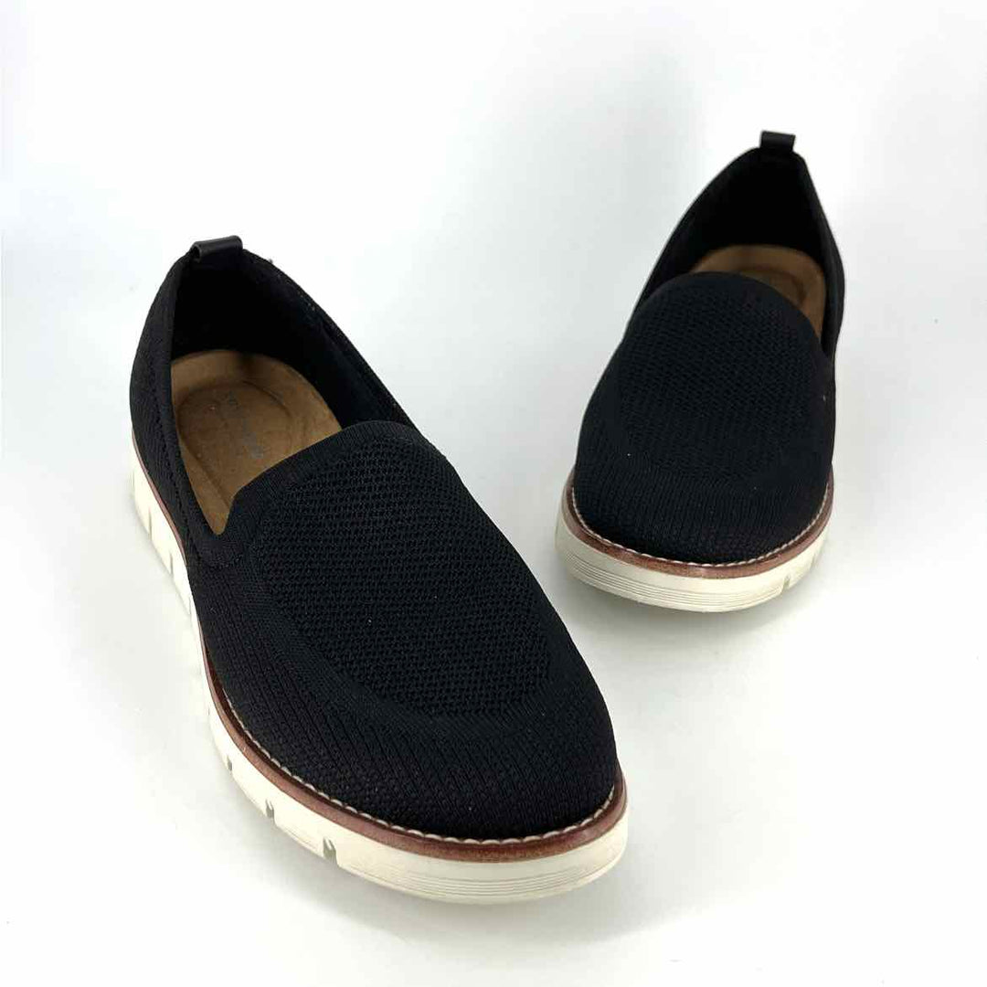 Shoe Size 11 EASY SPIRIT Black Knit Loafers