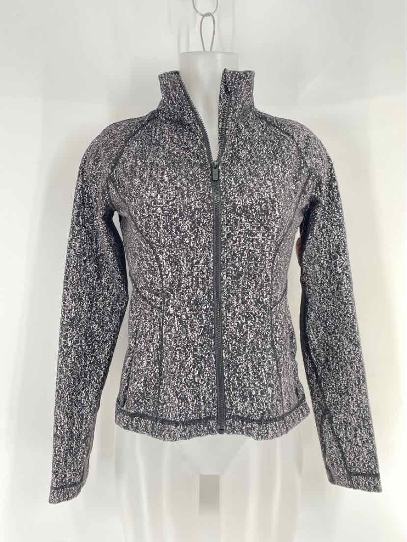 Size 6 Lululemon Black Print Jacket