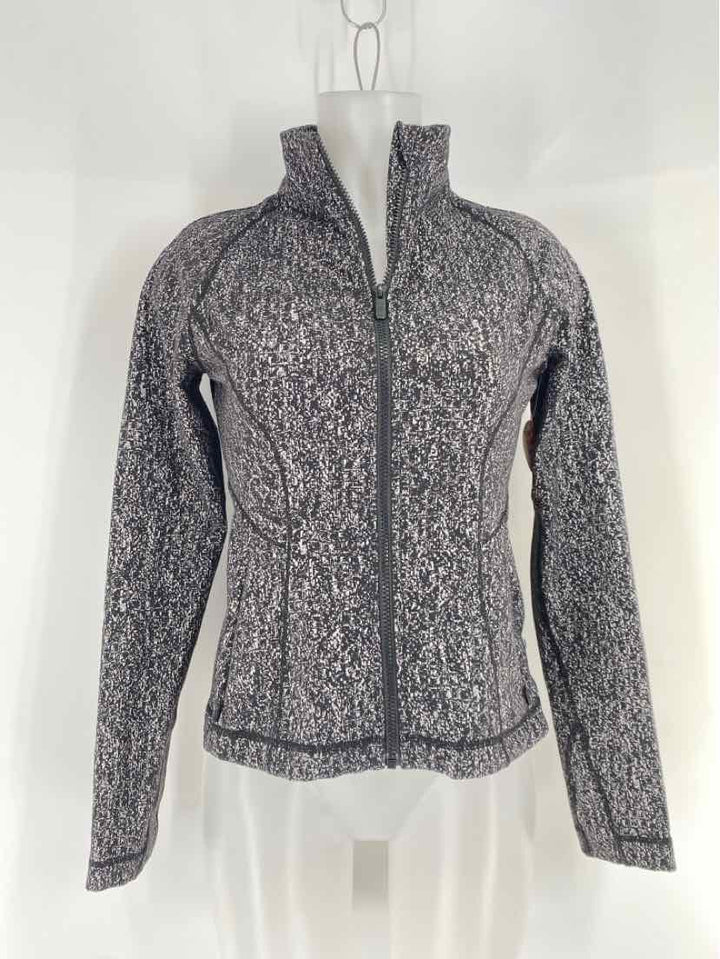 Size 6 Lululemon Black Print Jacket