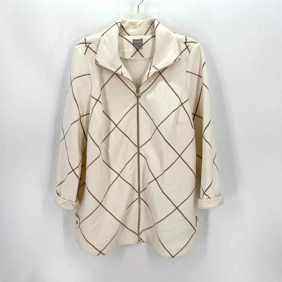 Size L Chico's Cream Jacket