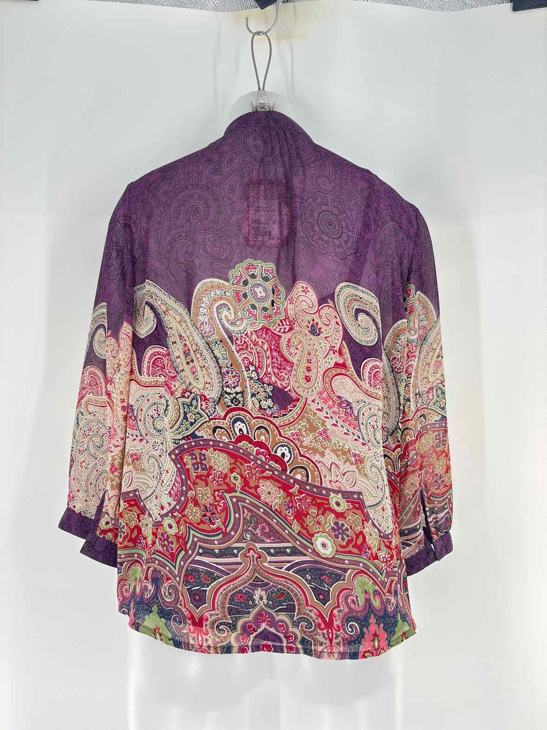 Size 1X Coldwater Creek Purple Print Shirt